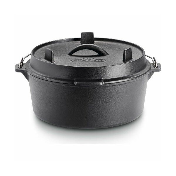 Gusseisen Dutch Oven mit Decke Ø 28cm 6 Liter