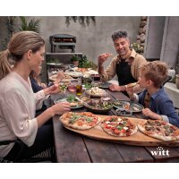 Witt PICCOLO Rotante Pizzaofen Bundle mat black inkl.Pizza-Schieber Aluminium